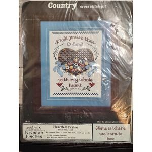 Jeremiah Junction Heartfelt Praise Country Counted Cross Stitch Kit JK511 NOS A9